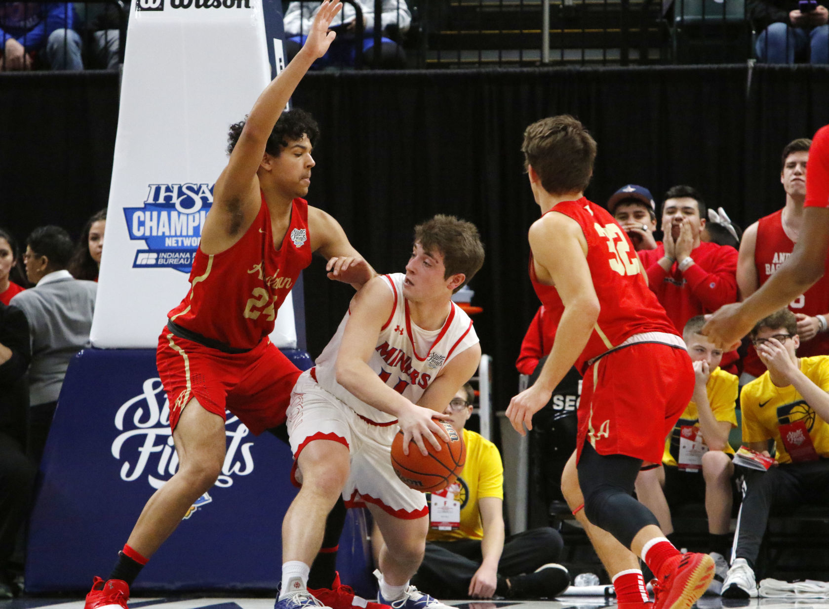 Boys basketball Class 2A state final - Andrean vs. Linton-Stockton